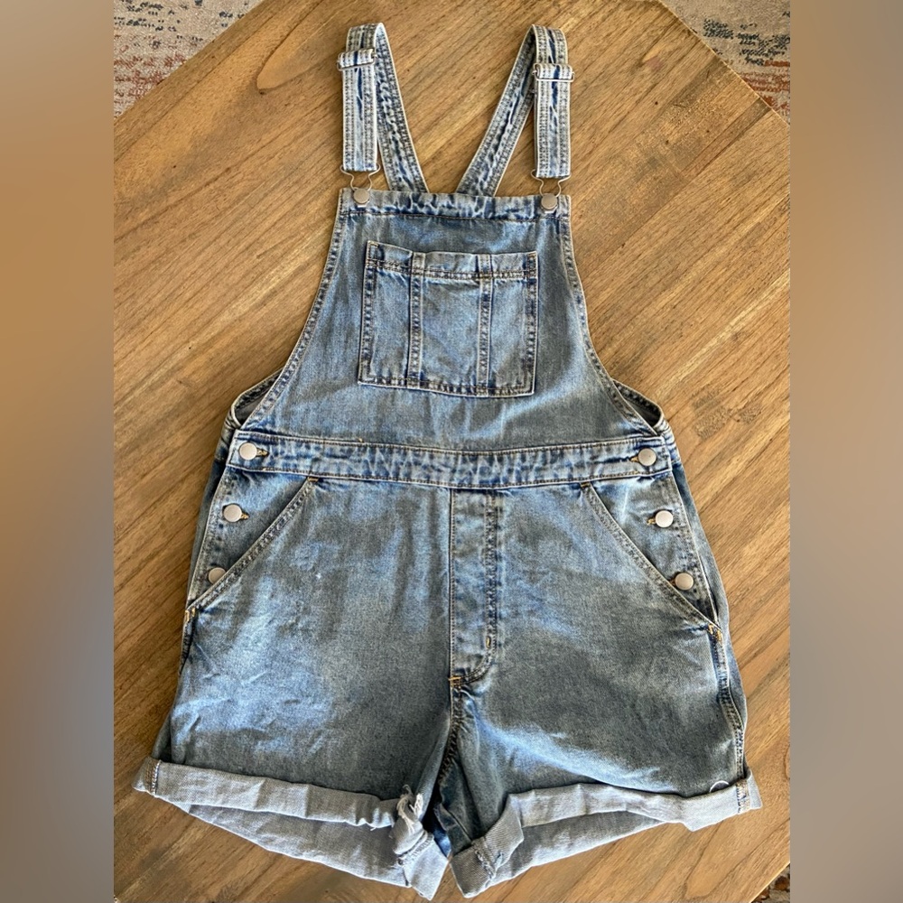 Universal Thread Blue Denim Shortalls